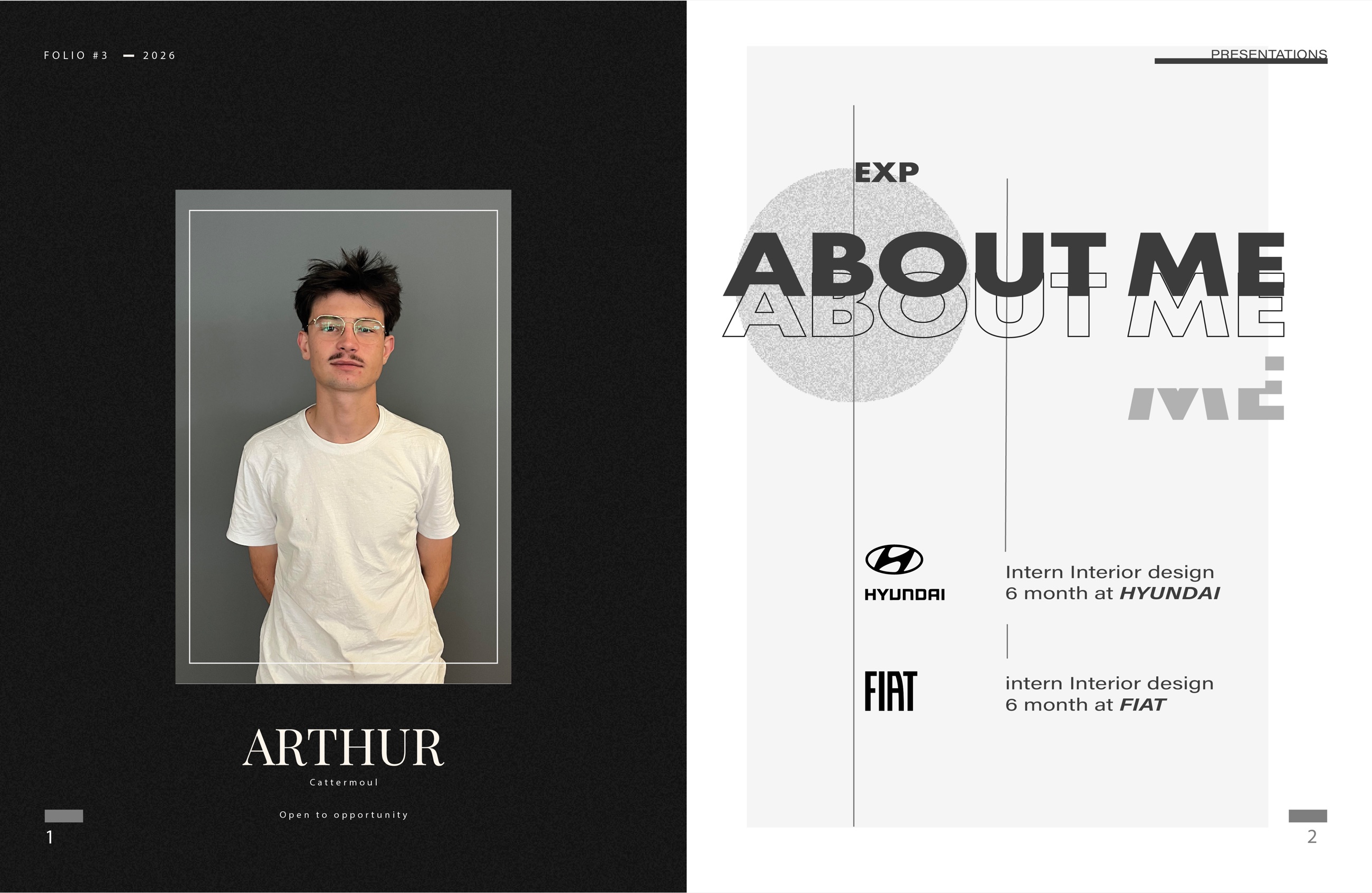 Arthur Cattermoul, portrait et parcours — stages chez Hyundai et Fiat