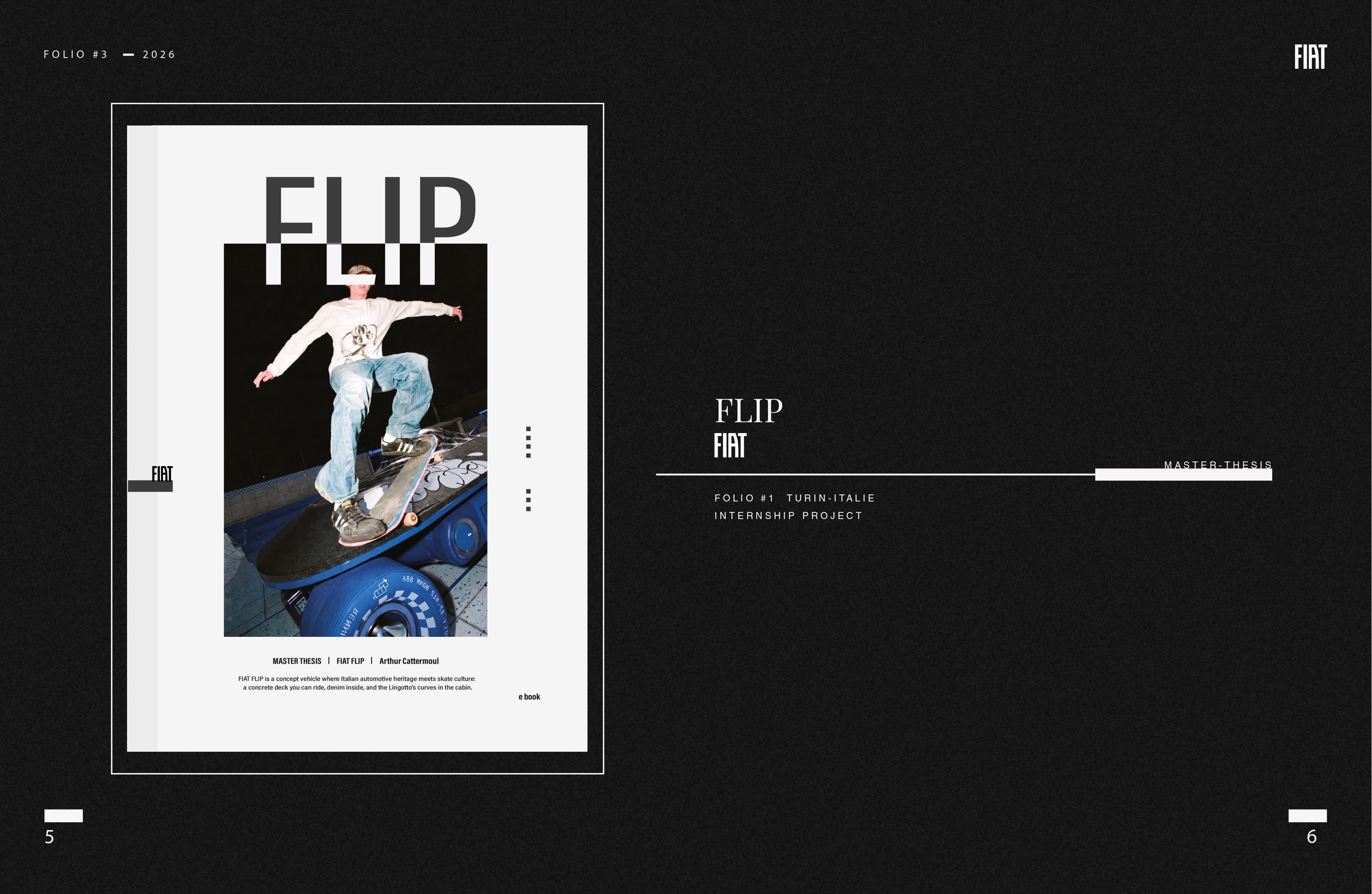 Flip — ouverture du projet, mémoire de master réalisé chez Fiat à Turin
