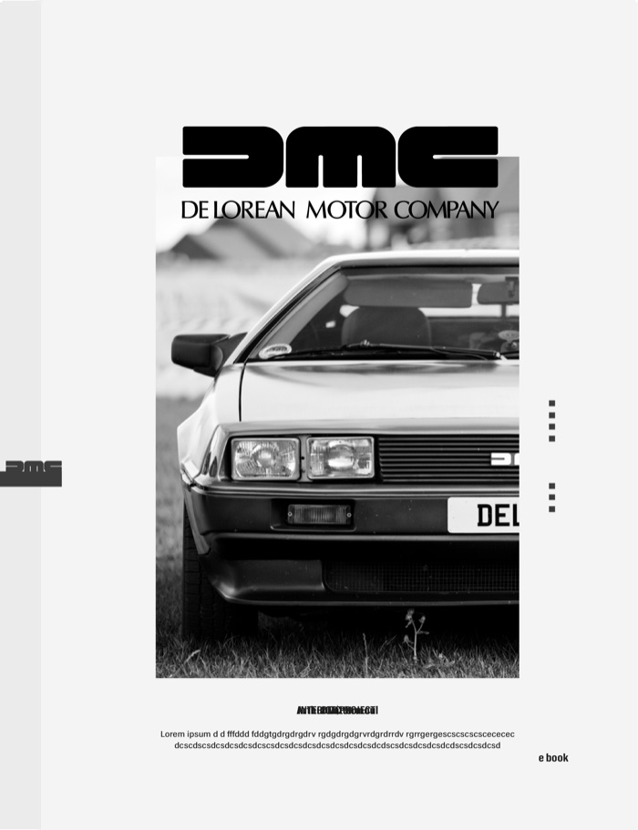 Couverture du projet DMC 15, DeLorean Motor Company